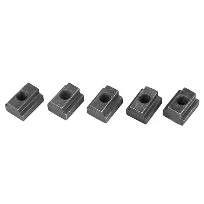 5 X Black Oxide Grade 8.8 Carbon Steel T SloT Nut T Nut Tapped Through M6 Thread • $9.09