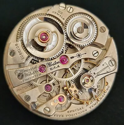 Rare 1911 E. Howard Series 0 Model 1907 23 Jewel Size 16 Pocket Watch Movement  • $93