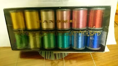 £39.99 • Buy Janome Metallic Embroidery Thread Box Set - 12 Pieces Brand New