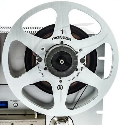 10.5 Inch New Metal Take Up Reel Empty - 10 1/2 NAB HUB 1/4 TAPE Pioneer Silver • $59.95