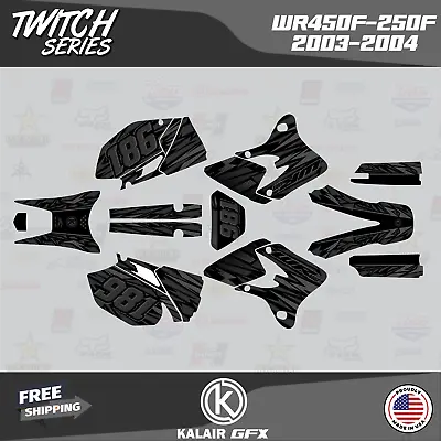 Graphics Kit For YAMAHA WR250F And WR450F Years 2003 2004 Twitch-Smoke • $82.99