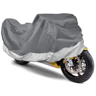 Motorcycle Cover Waterproof Outdoor Motorbike All Weather Protection (XL) • $24.99