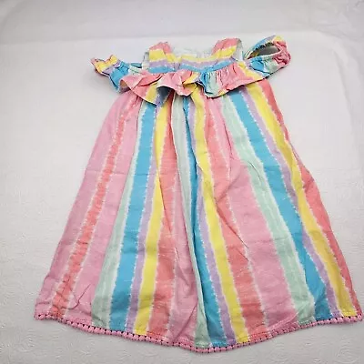 Maggie & Zoe Toddler Girls Size 3T Dress Lined Ruffled Collar Button Back  • $13.05