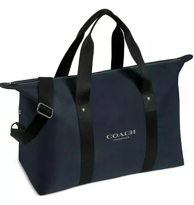 COACH Duffel Bag Travel Gym Weekender Navy Fragrance Promotion FACTORY SEALED • $136.76