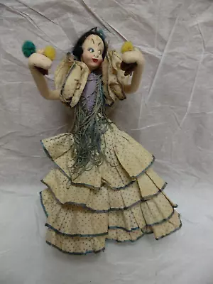 Vintage Lady Flamenco Dancer Doll - 11 Inches Tall • $4.95