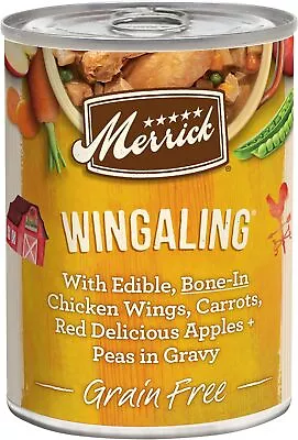 Merrick Grain Free Adult Wet Dog FoodPremium Gluten Free Canned Wingaling -12Ct • $46.51