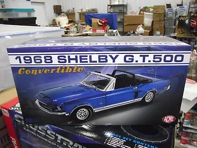 Acme 1/18 1968 Ford Mustang Shelby Gt500KR Convertible Blue NIB • $47