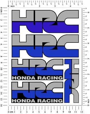 HRC Honda Racing Motorcycle 5 Decals Laminated Stickers Set Cbr600rr Cbr1000rr • £6.41