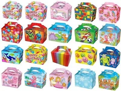 Themed Party Food Boxes Loot Lunch Cardboard Gift Childrens Kids Happy Birthday • $2.47