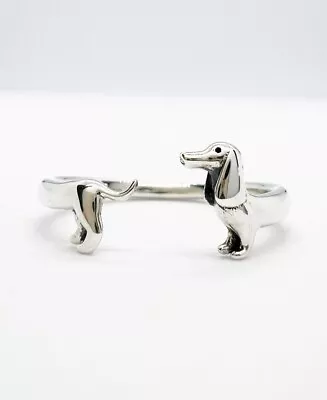 Dachshund Adjustable Ring Dog Pet One Size Genuine 925 Sterling Silver 💖 • $21.10