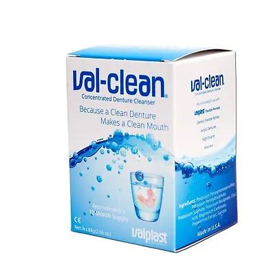 Val-Clean Concentrated Denture Cleaner 12 Month Supply For Valplast Denture • £33.49