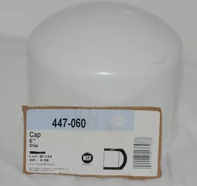 Dura Plastic Products 447060 Cap 6 Inch Slip Schedule 40 PVC White • $25.29