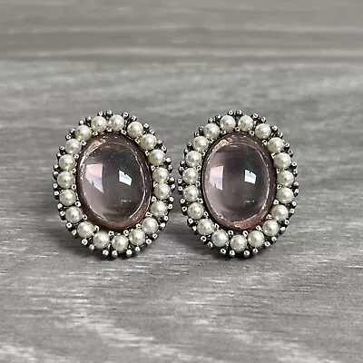 $9 • Buy Vintage Ben Amun Signed Clip On Earrings 