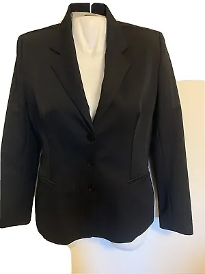New Women’s Vertigo Paris Black Blazer Size L.Made In France • $249.99