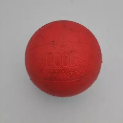 Poof Jr Foam Basketball Red & Blue Foam Ball 4 1/2 In Diameter Made In USA • $7.50