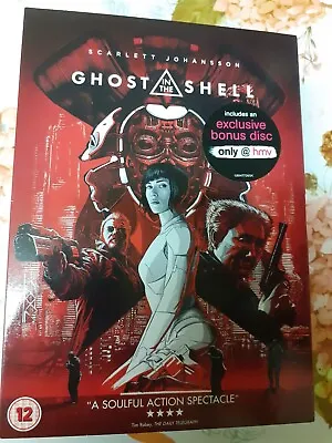 Ghost In The Shell [DVD Region 2] Ltd Edition Artwork + Bonus Disc HMV Exclusive • £1.95