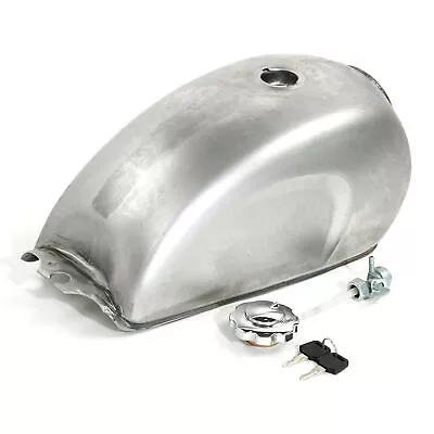 Unpainted 9L/2.4 Gallon Universal Custom Cafe Racer Gas Fuel Tank Fit For Yamaha • $75.05