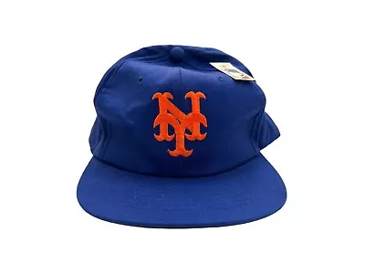 Vintage New York Mets AJD Twill Snapback Hat Adult OSFA Deadstock NWT 80s Mlb • $40