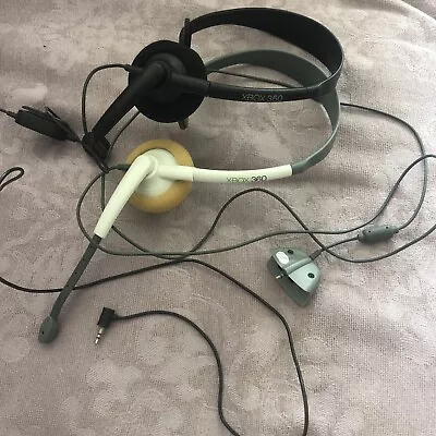 2 XBox 360 Headsets 1 Black & 1 White/Grey Used Very Little • £4.50