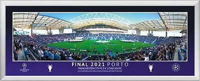 2021 Champions League Final Chelsea V Man City Panoramic Framed Print Range  • $99.54