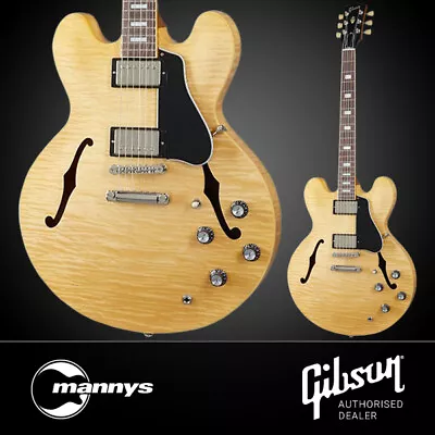 Gibson ES-335 Figured (Antique Natural) Inc Hard Shell Case • $6699