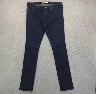 J Brand Pencil Skinny Leg Jeans Womens Size 31x33 Blue Dark Wash 912 Ink Denim • $20.59