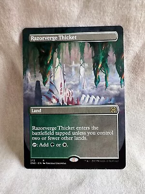 MTG | Razorverge Thicket 373 | BORDERLESS | Phyrexia: All Will Be One | Rare • $2.49