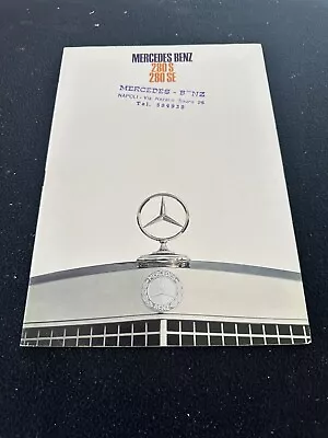 1968 Mercedes Benz 280S 280SE Sedan ITALIAN Brochure 280 SE S-class W108 Catalog • $49.98