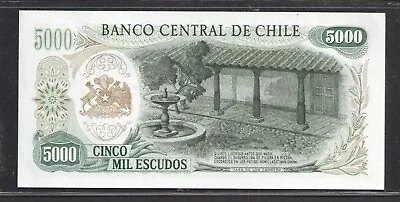 CHILE 5000 Escudos Banknote World Paper Money UNC Currency Pick P147b 1967-76 • $13.50