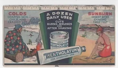 Mentholatum  A Dozen Daily Uses  Vintage Ink Blotter • $9.99