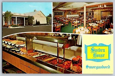 Fort Lauderdale Florida FL - Sweden House Smorgasbord - Vintage Postcard • $4.67