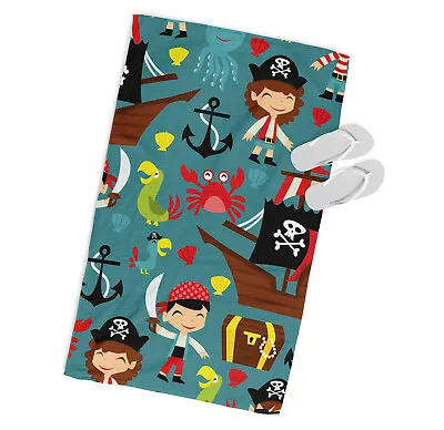 Pirate Kids MICROFIBRE BEACH TOWEL Designer Multi-Coloured • £22.99