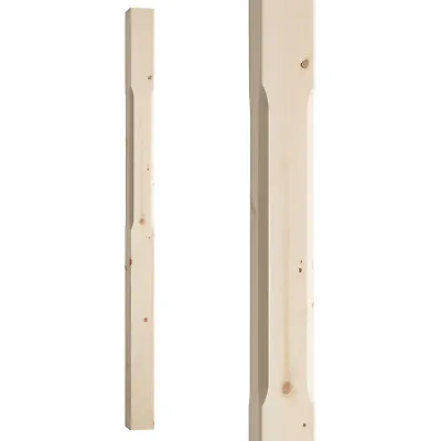 Stair Chamfered Newel Posts 90mm Oak Pine Spigot Or Full Length • £30