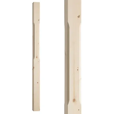 Staircase Newel Post Chamfered Newel Post 90mm Pine Or Oak Spigot 1500mm • £60