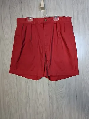 $25.95 • Buy Polo Ralph Lauren Men's Andrew Pleated Cotton Salmon/Red Chino Shorts 36