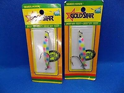 Goldstar Silver Horde Coho Killer Fishing Lure Spoon Mother Of Pearl (lot Of 2) • $19.99