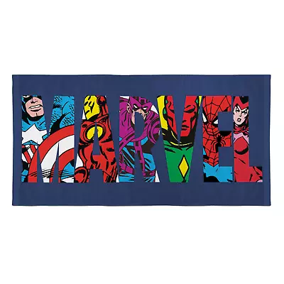 Marvel Comics Avengers Beach Bath Towel 100% Cotton Large Size 140 X 70cm • £14.99