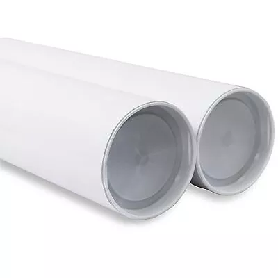 Mailing Tube 3 In X 24 In White - 2 Pack - For Shipping And Storage Of Poster... • $45.87