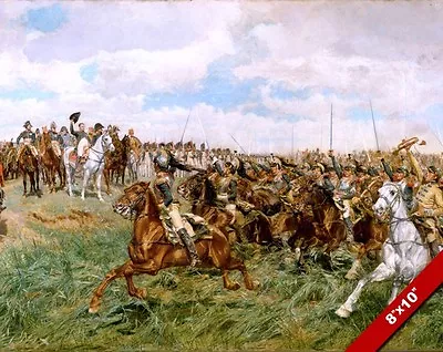 Napoleon Battle Of Friedland Painting Military History War Art Real Canvas Print • $14.99