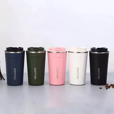 $12 • Buy 20oz Insulated Coffee Mug With Lid Stainless Steel Cup Double Wall Vaccum Flask