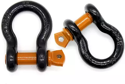 IZTOSS 2PCS 1/2  D Ring Bow Shackle Screw Pin Clevis Rigging Towing 2 Ton • $28.73