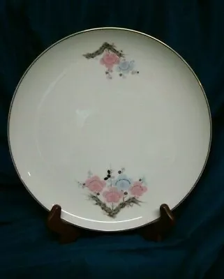 1 Cherry Blossom Dinner Plate 105  Japan White Pink With Metallic Accent • $23.99