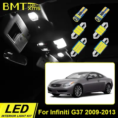 14x White LED Lights Interior Package Kit For Infiniti 2009-2013 G37 Sedan +TOOL • $12.95