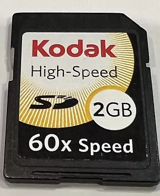 KODAK 2GB SD Memory Card - 60x High Speed - Tested - Tracked Post • $15