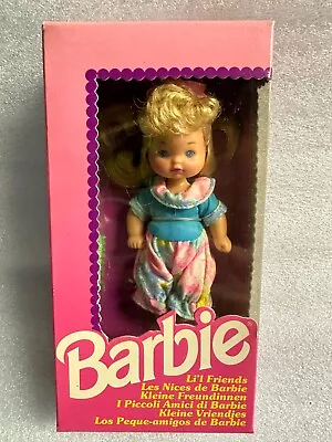 NIB VTG 1992 Mattel Barbie 4  Li'l Friends Doll #3538 European International • $46