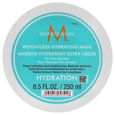 Weightless Hydrating Mask By MoroccanOil For Unisex - 8.5 Oz Mask • $35.99