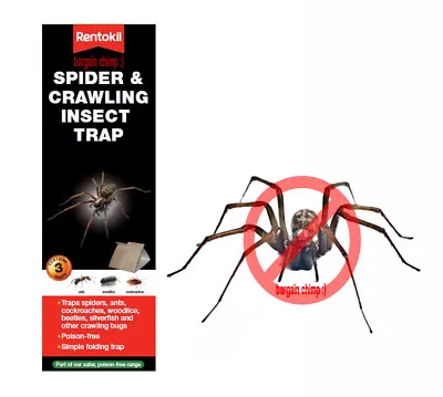 Rentokil SPIDER & CRAWLING INSECT TRAP - Woodlice & Cockroaches All BUG Control • £5.99