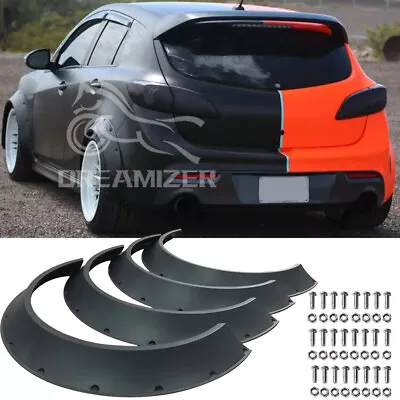 For Mazda 3 5 6 Mazdaspeed 3 Fender Flares Extra Wide Body Wheel Arches Mudguard • $99.29