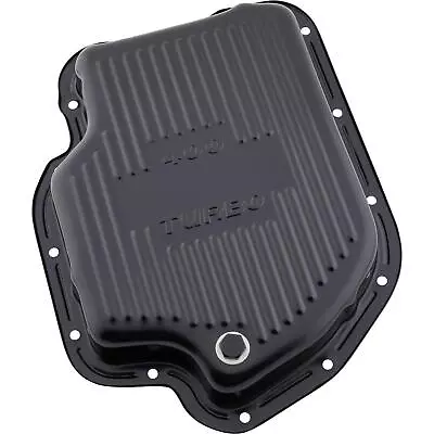 Black Steel GM TH-400 Transmission Pan 1-7/8 Inch Deep • $25.99