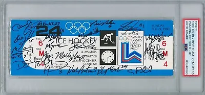 1980 Us Olympic Hockey Team Signed Olympic Ticket Psa Dna 83940960 20 Autos • $4499.95